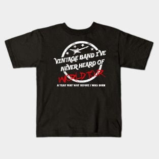 Vintage Rock Band Tour Shirt Kids T-Shirt